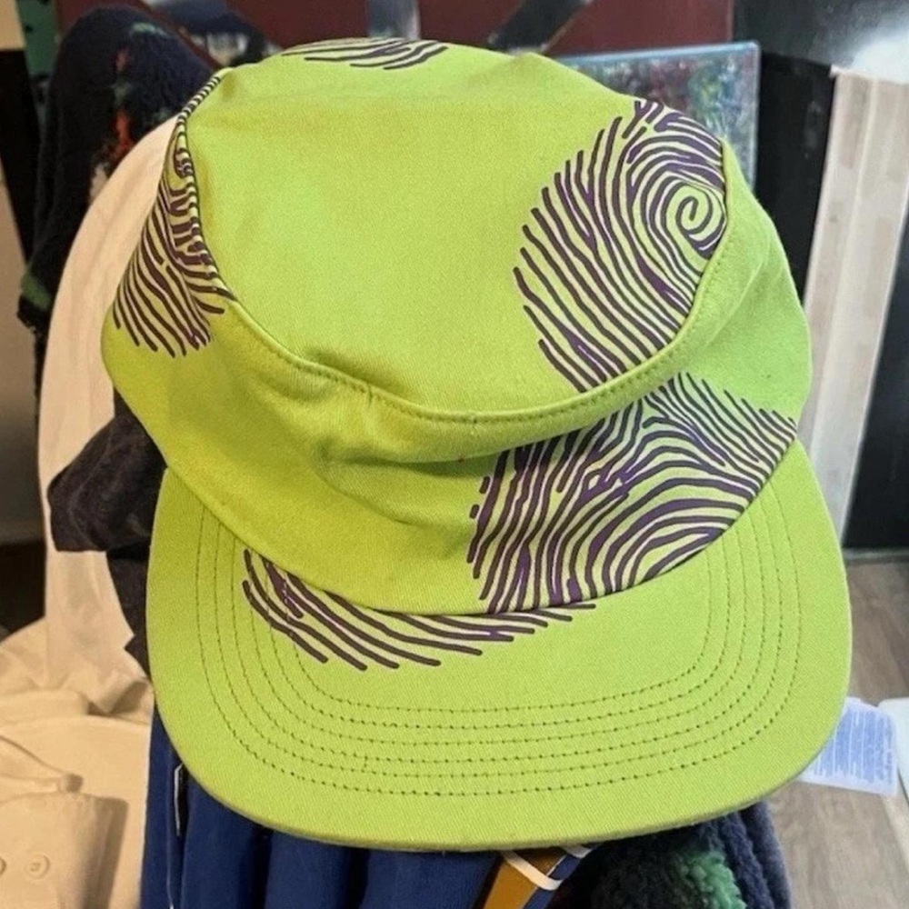 Golf Wang Lime Green and Purple Hat **crease in the seam and small hole on top